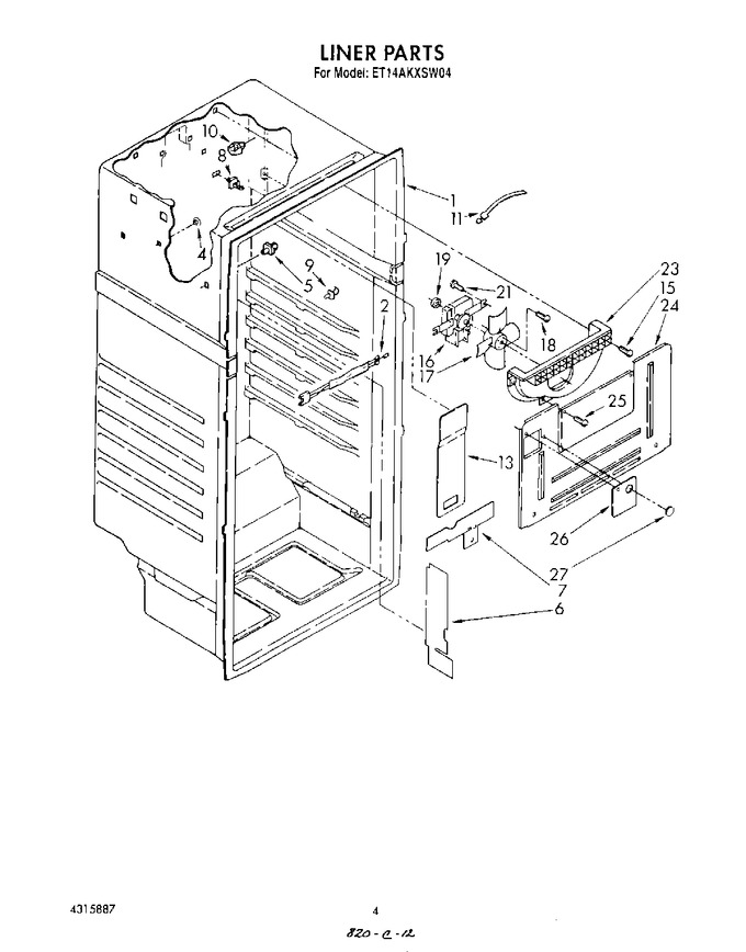 Diagram for ET14AKXSW04