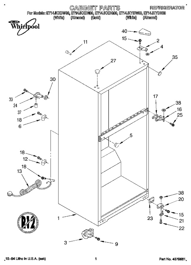 Diagram for ET14JKXDW00