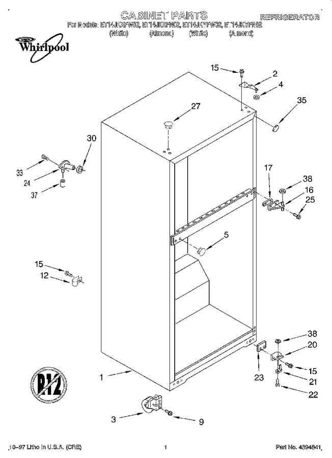 Diagram for ET14JKXFW02