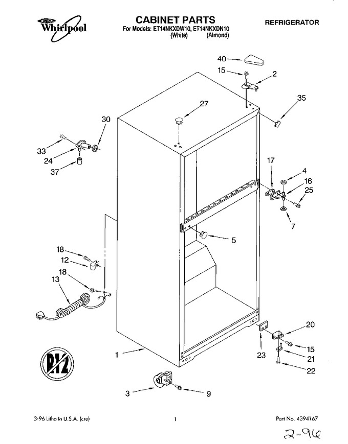 Diagram for ET14NKXDW10