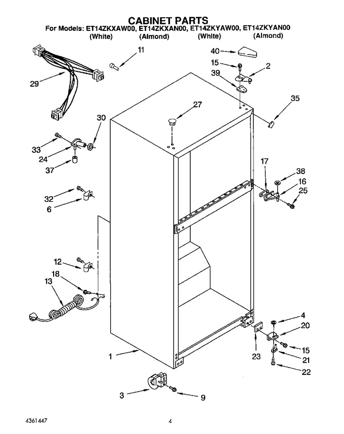 Diagram for ET14ZKYAW00