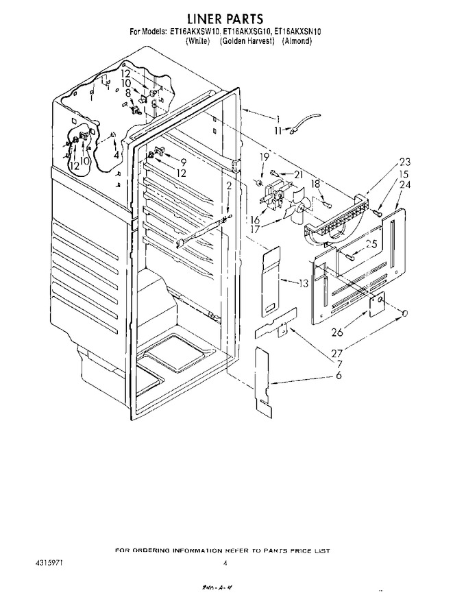 Diagram for ET16AKXSW10