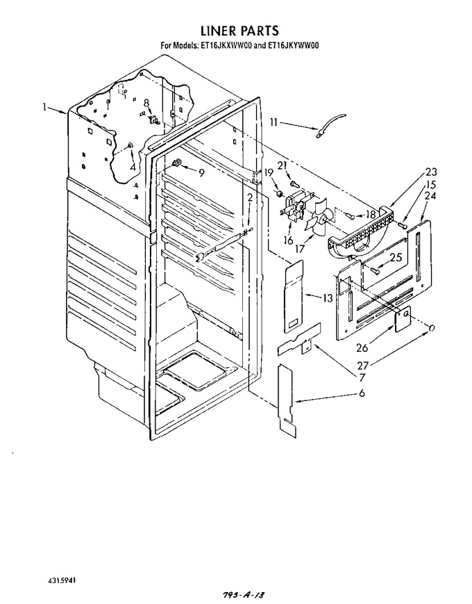 Diagram for ET16JKYWF00
