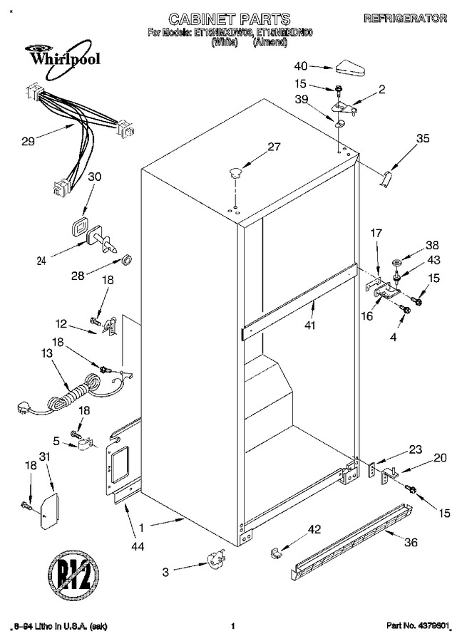 Diagram for ET18NMXDW00