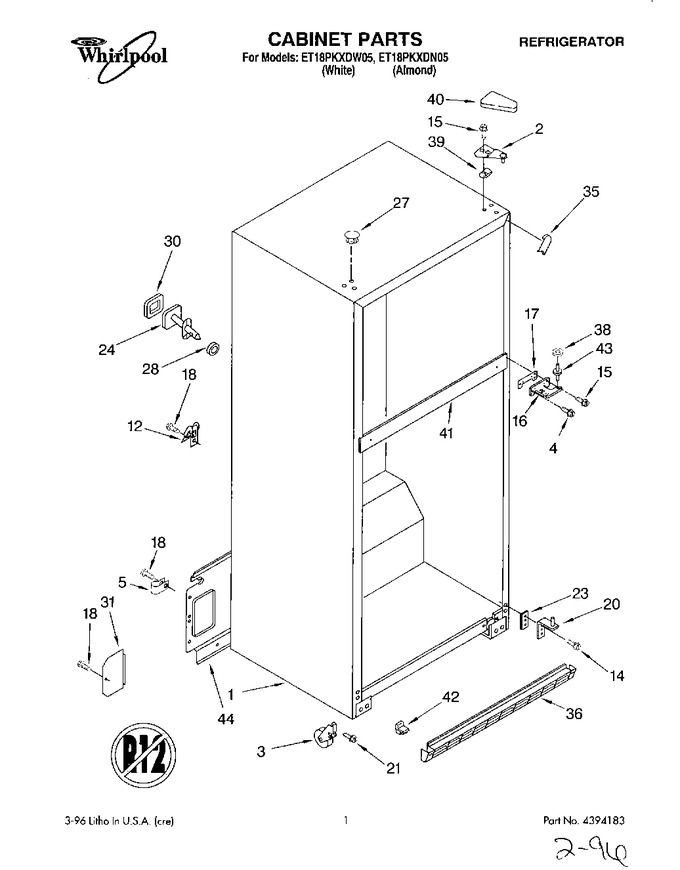 Diagram for ET18PKXDW05