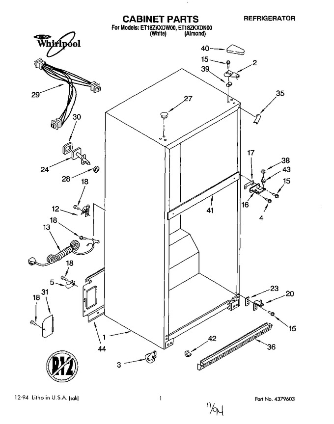 Diagram for ET18ZKXDW00