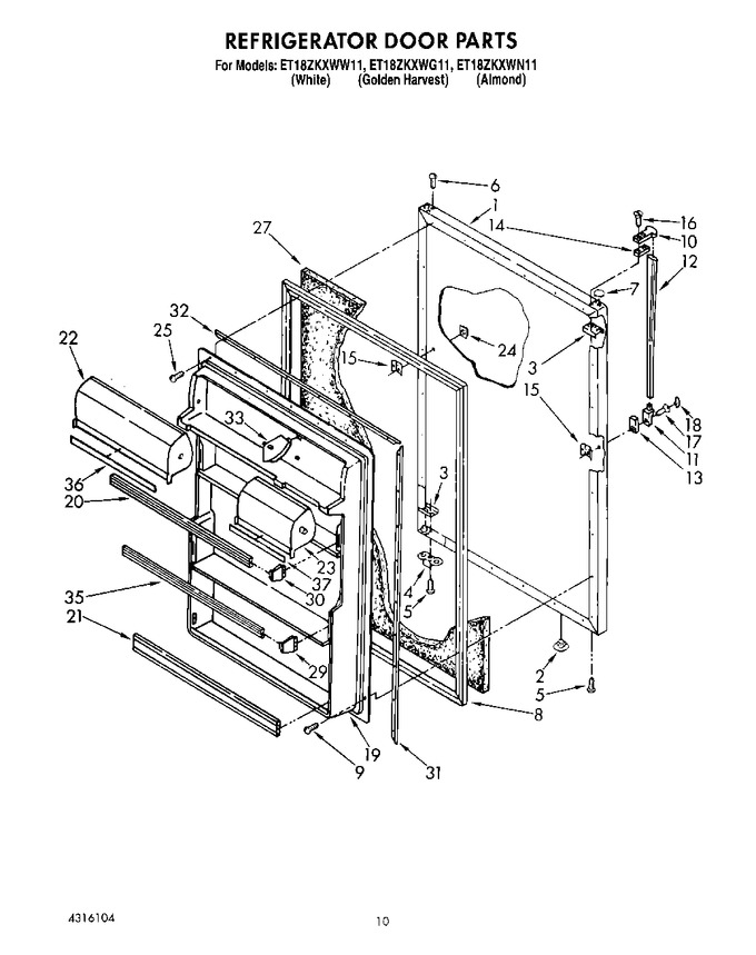 Diagram for ET18ZKXWW11