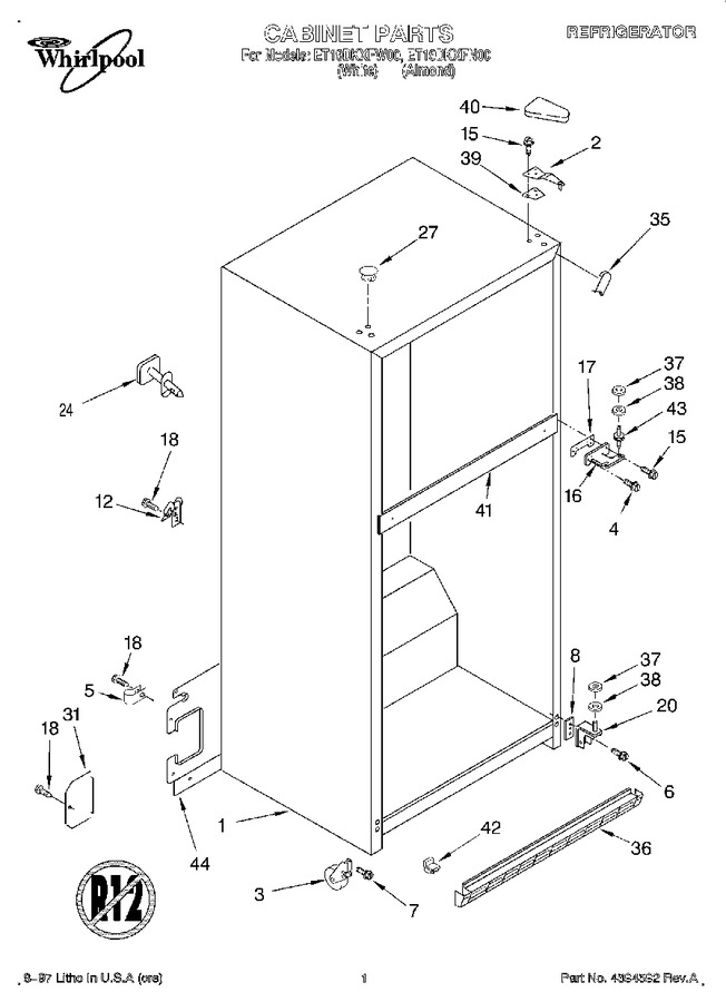 Diagram for ET19DKXFW00
