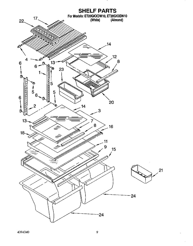 Diagram for ET20GKXDW10