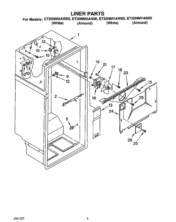 Diagram for ET20NMYAW00