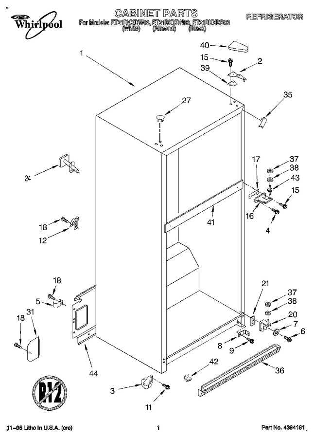 Diagram for ET21DKXDW03