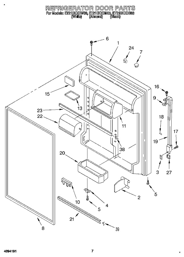 Diagram for ET21DKXDW03