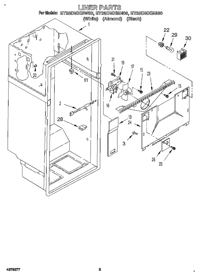Diagram for ET25DMXBW00
