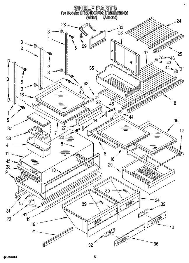 Diagram for ET25DMXBW02