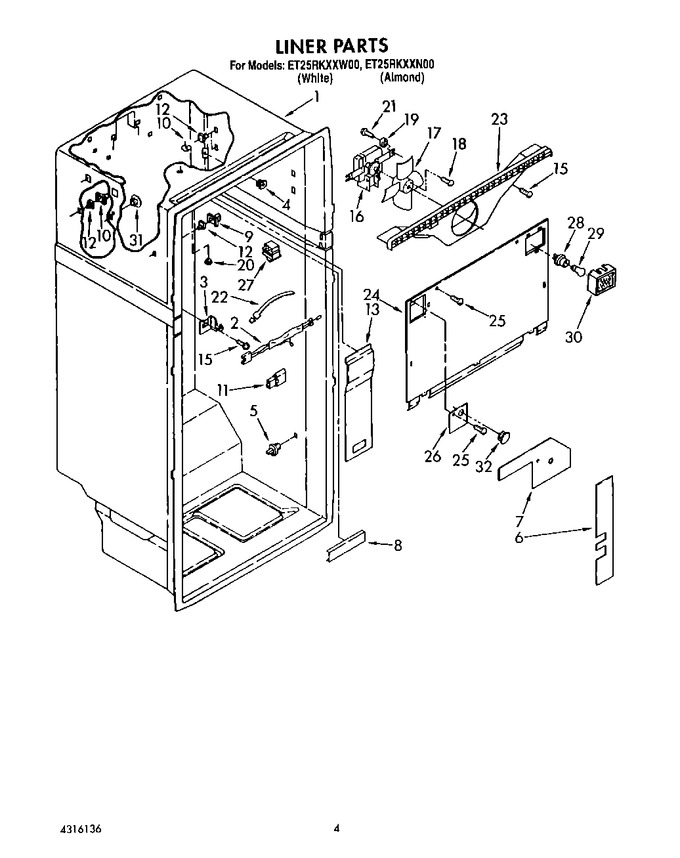 Diagram for ET25RKXXW00