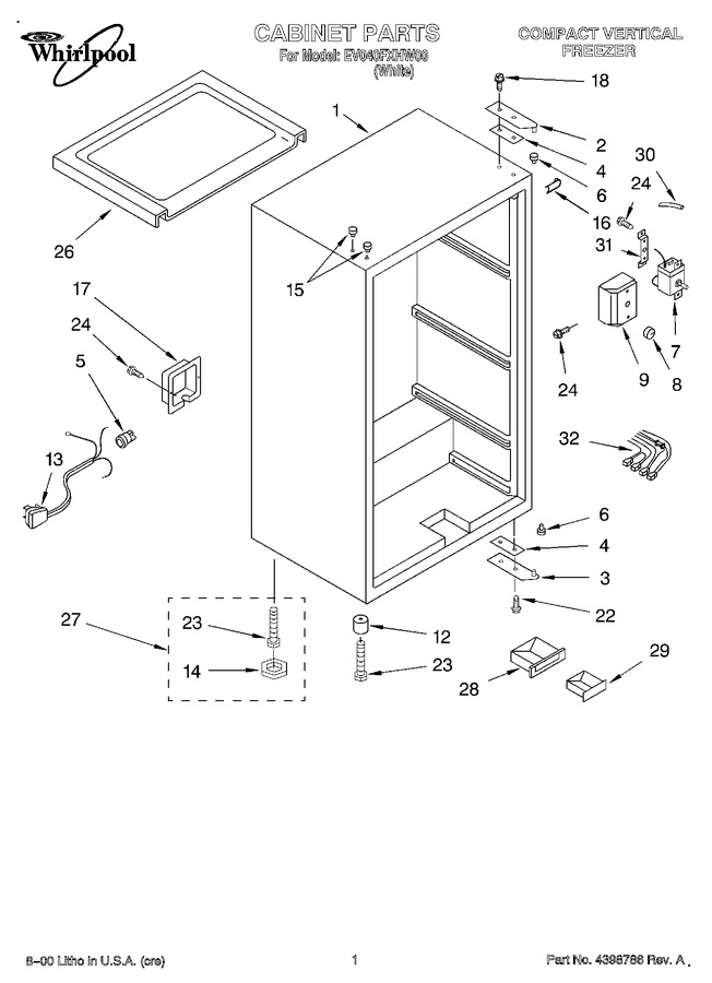 Diagram for EV040FXHW00