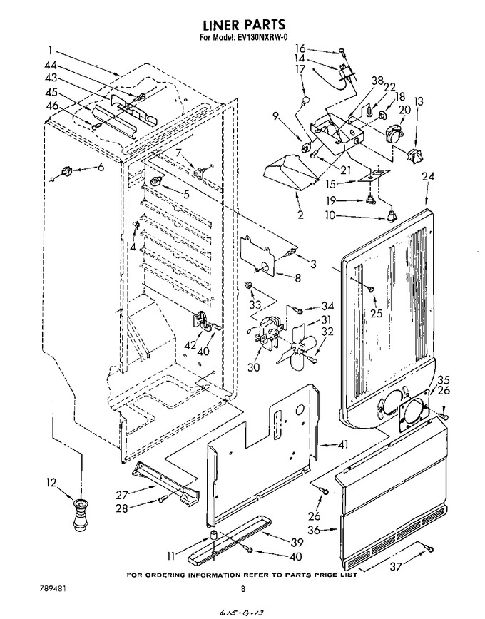 Diagram for EV130NXRW0