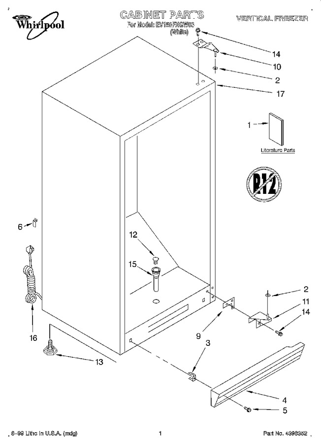 Diagram for EV150FXGW03