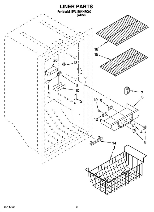 Diagram for EVL165NXRQ00