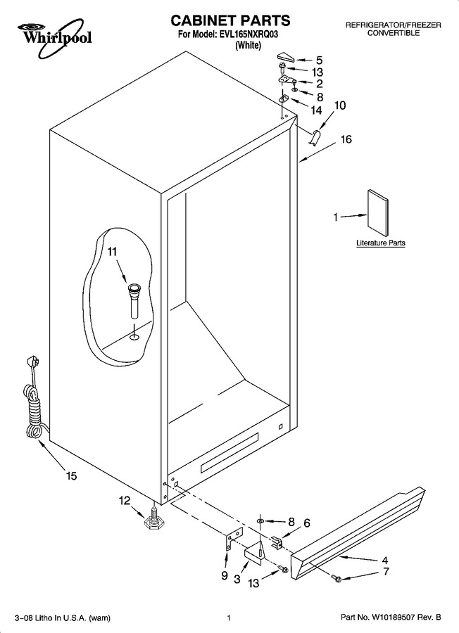 Diagram for EVL165NXRQ03