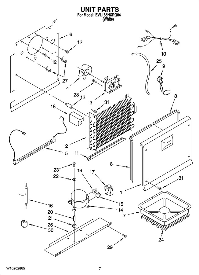 Diagram for EVL165NXRQ04