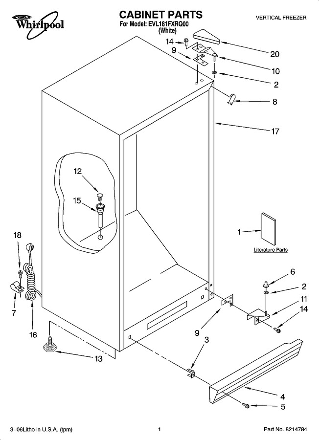 Diagram for EVL181FXRQ00