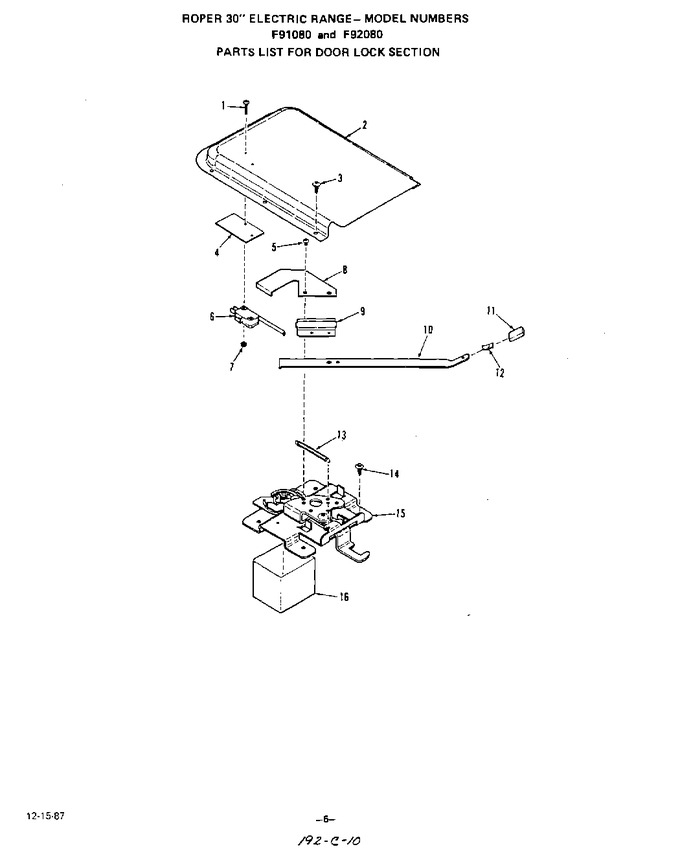 Diagram for F9208W0