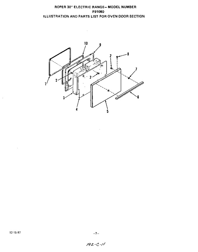 Diagram for F9208W0