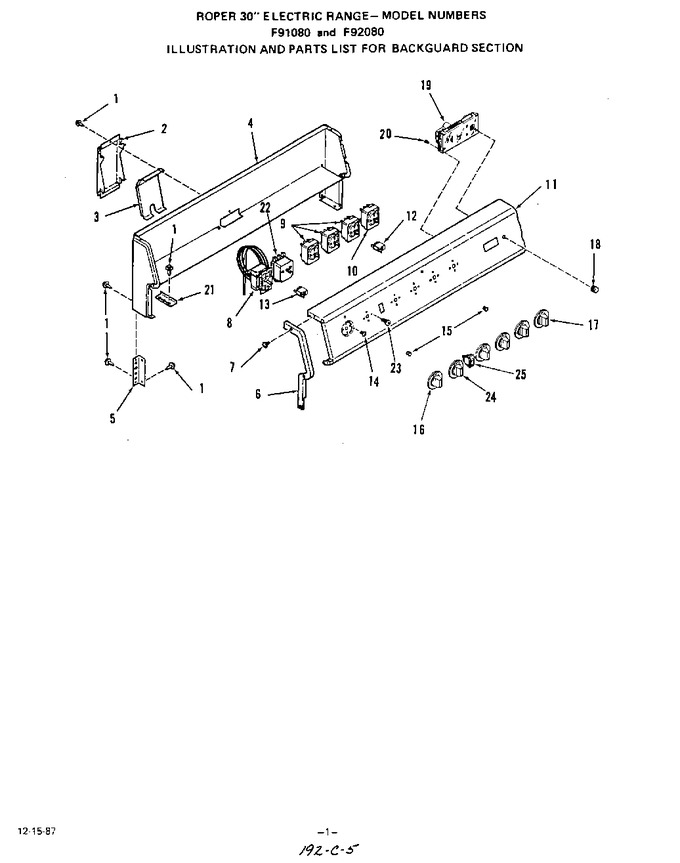 Diagram for F9208W0
