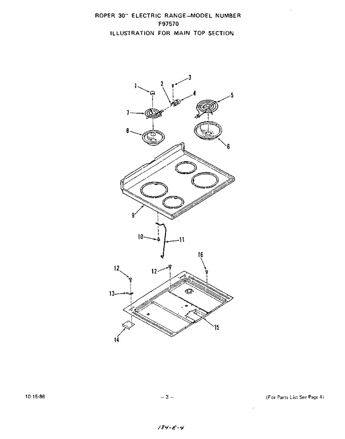 Diagram for F9757W0