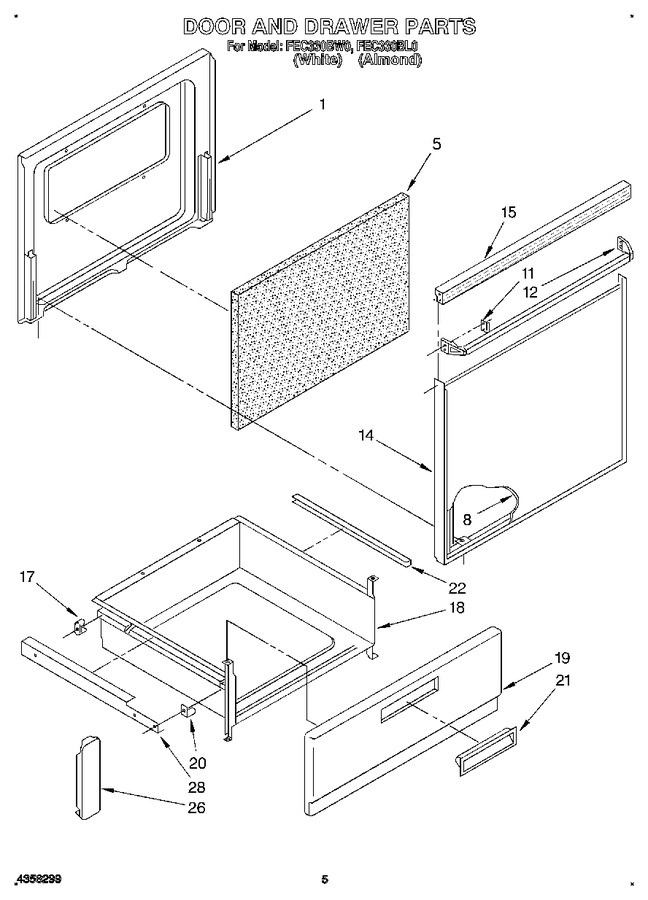 Diagram for FEC330BW0