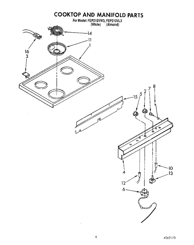 Diagram for FEP210VW3
