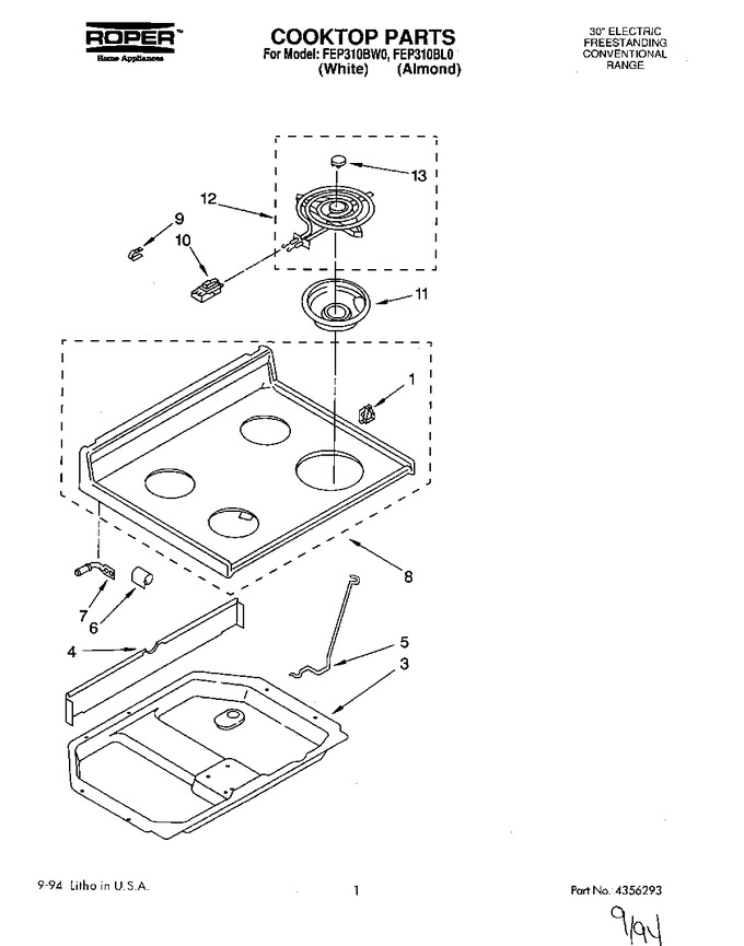 Diagram for FEP310BW0