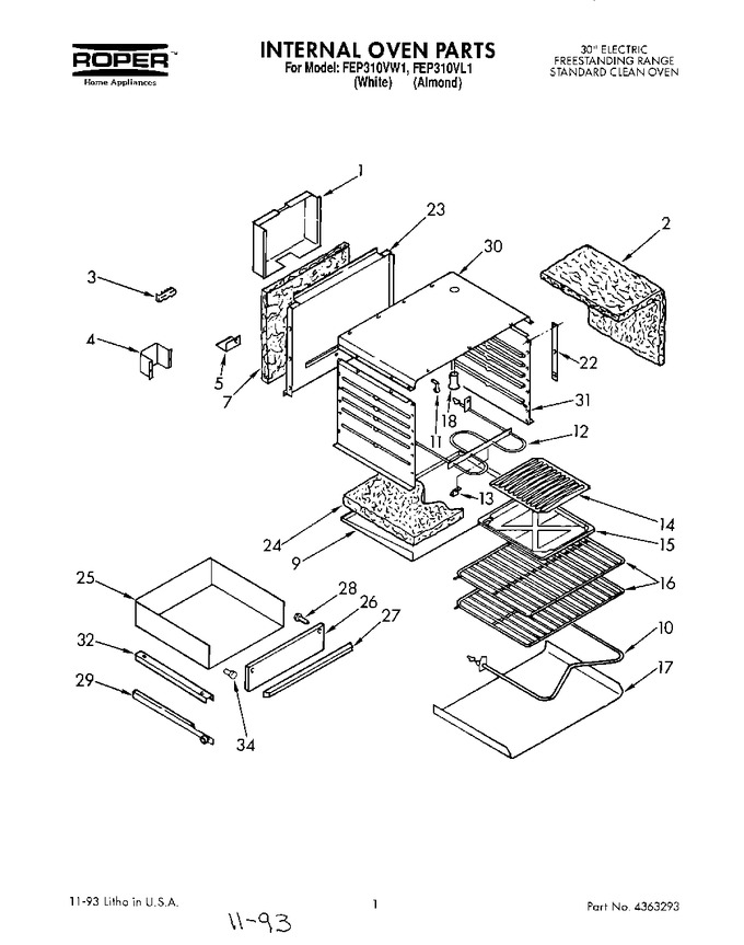 Diagram for FEP310VW1