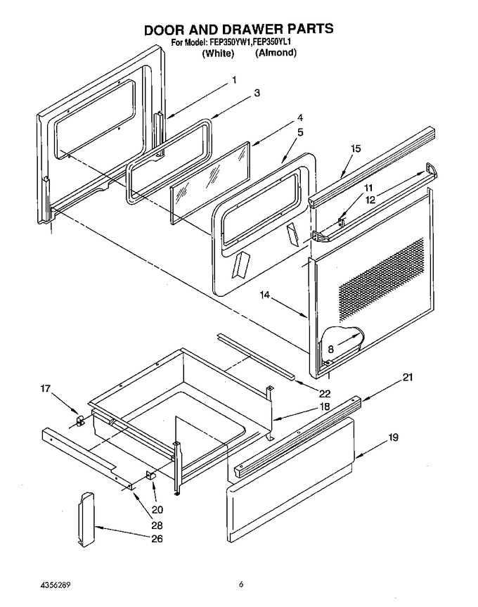 Diagram for FEP350YW1