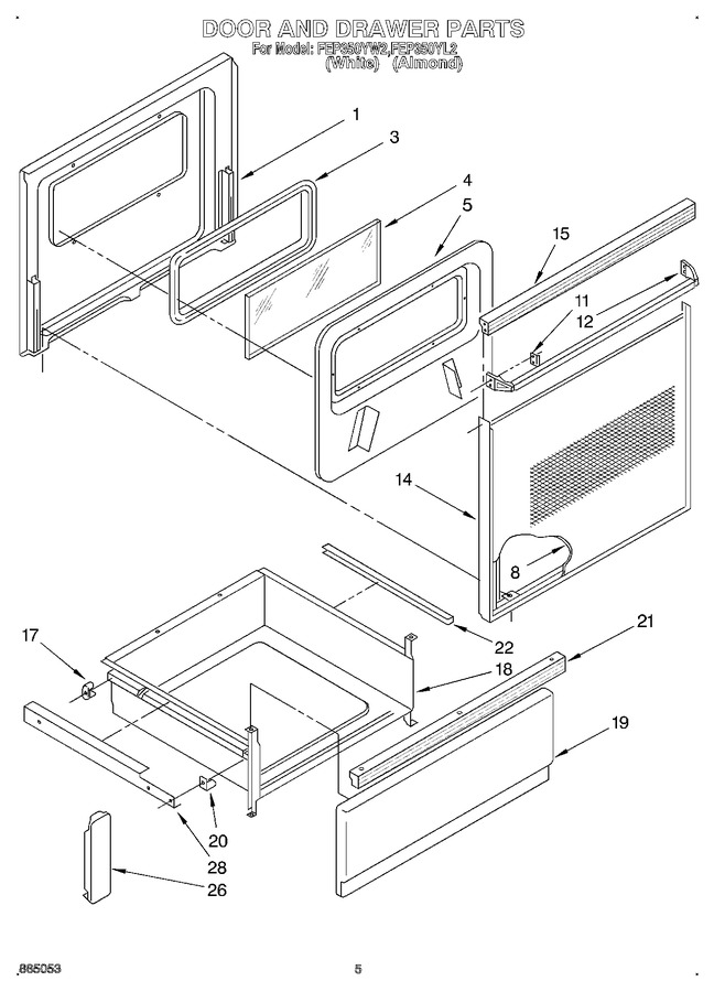 Diagram for FEP350YW2