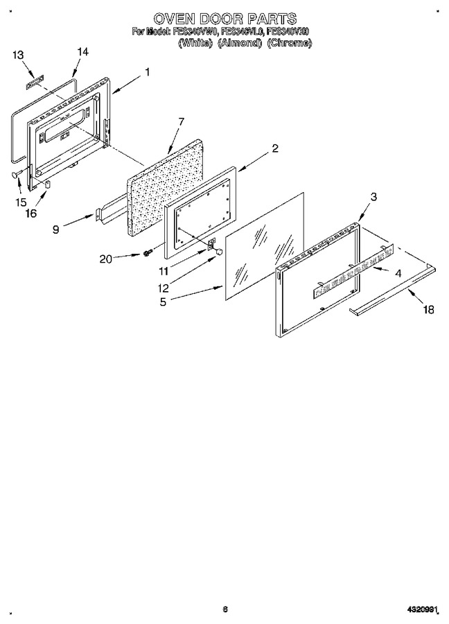 Diagram for FES340VX0