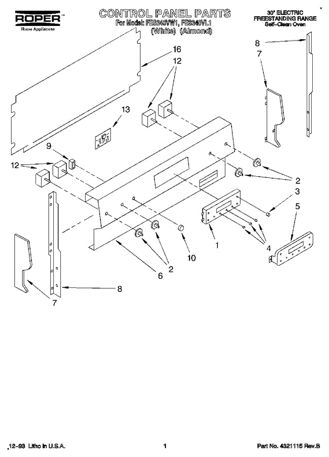 Diagram for FES340VL1