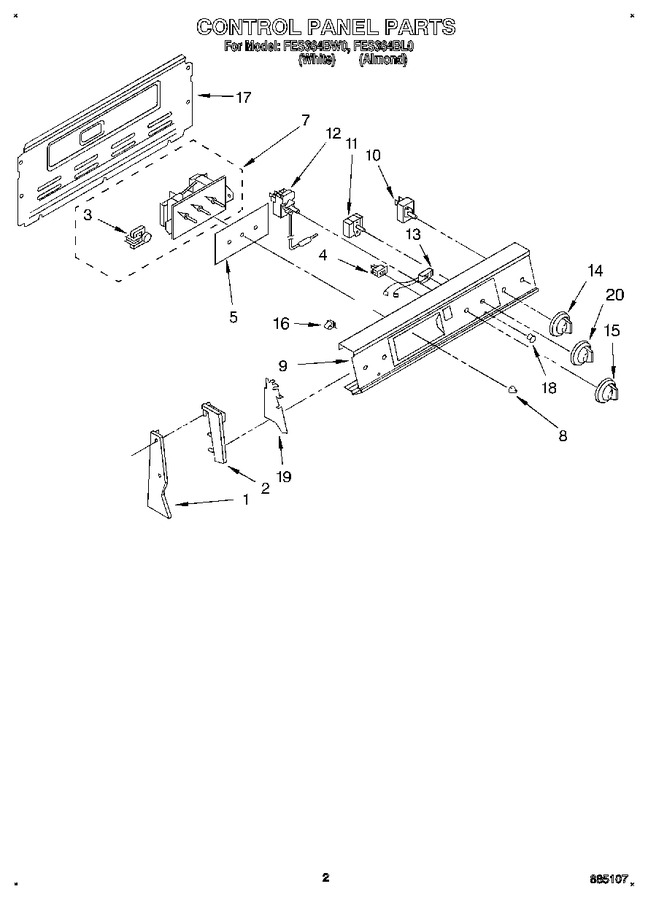 Diagram for FES364BW0
