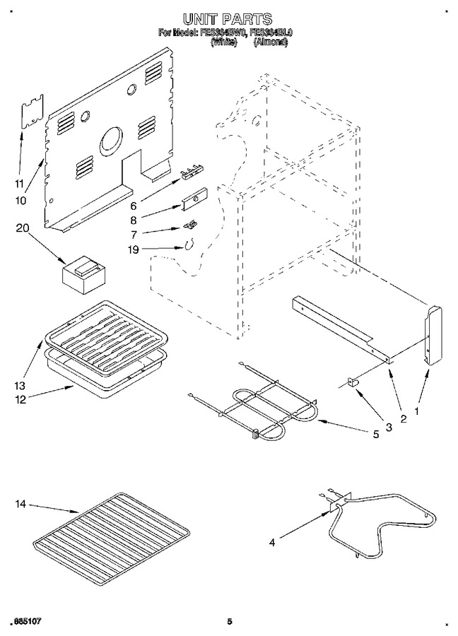 Diagram for FES364BW0