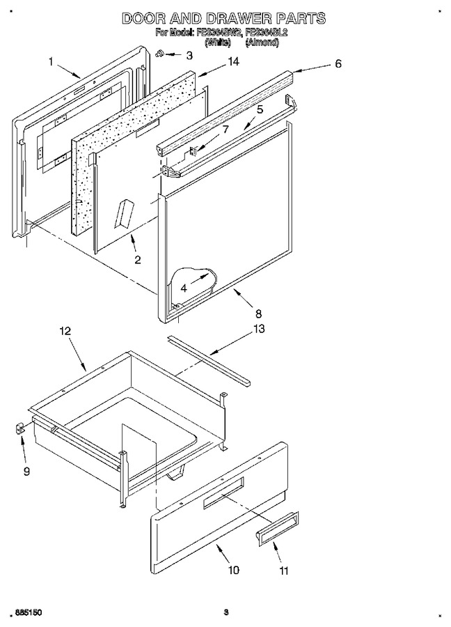 Diagram for FES364BL2