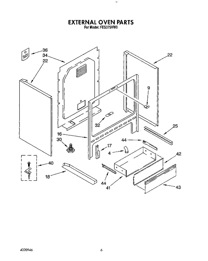 Diagram for FES375VW0