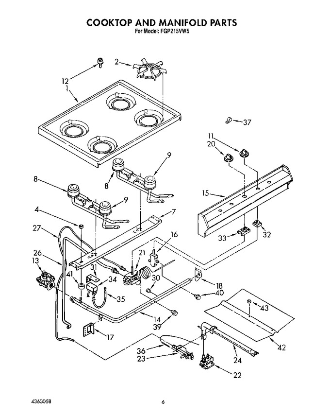 Diagram for FGP215VW5