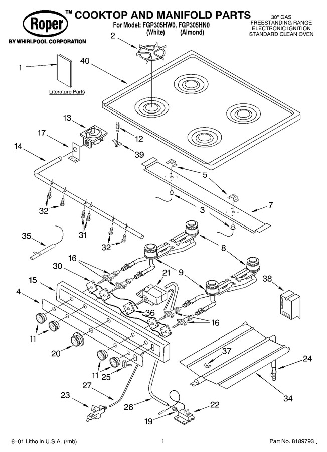 Diagram for FGP305HW0