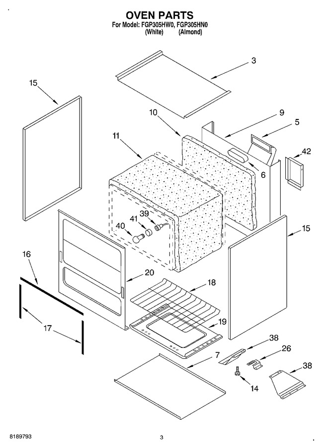 Diagram for FGP305HW0