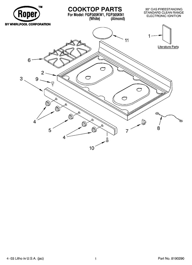 Diagram for FGP305KW1
