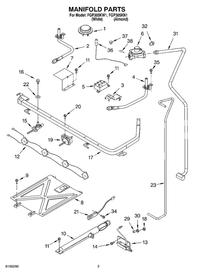 Diagram for FGP305KW1