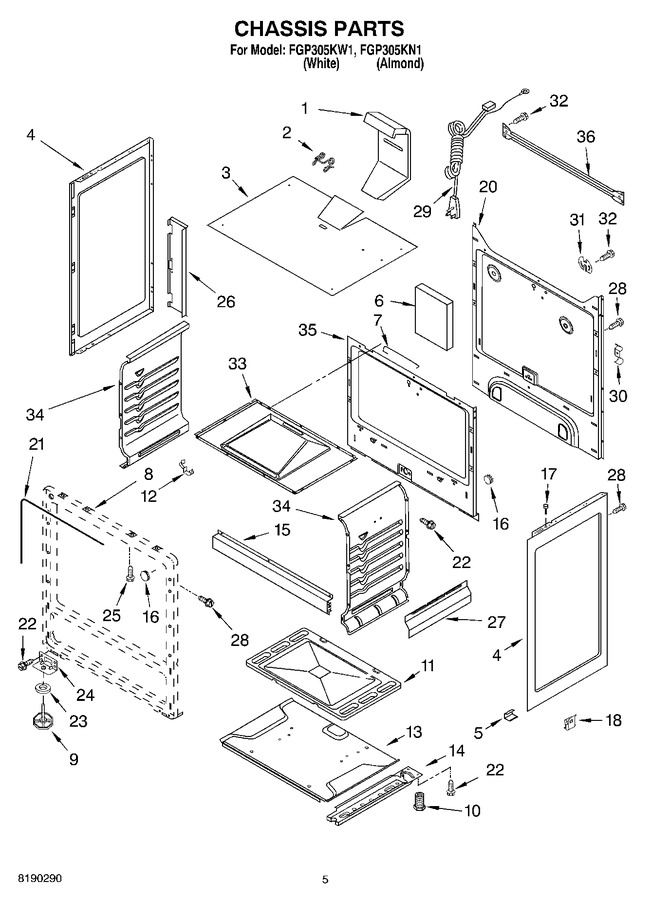 Diagram for FGP305KW1