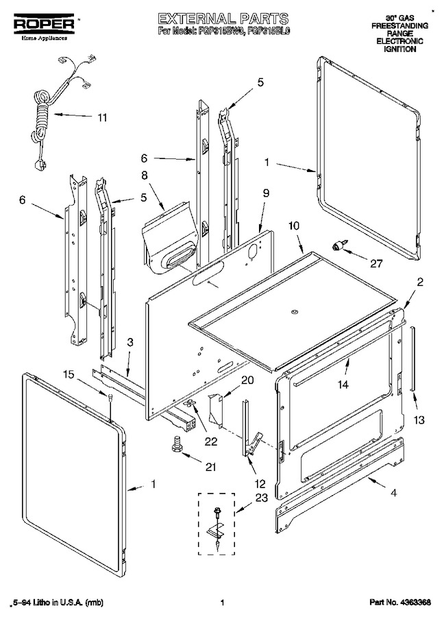 Diagram for FGP315BL0