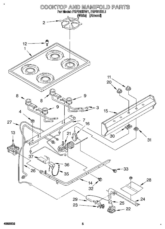 Diagram for FGP315BL1